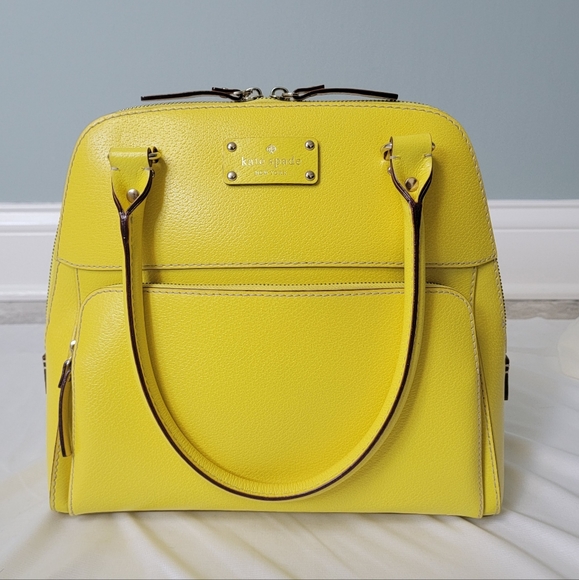 kate spade Handbags - NWOT Kate Spade Yellow Leather Shoulder Bag